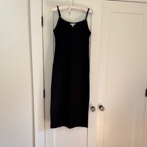 Garnet Hill Black Maxi Dress